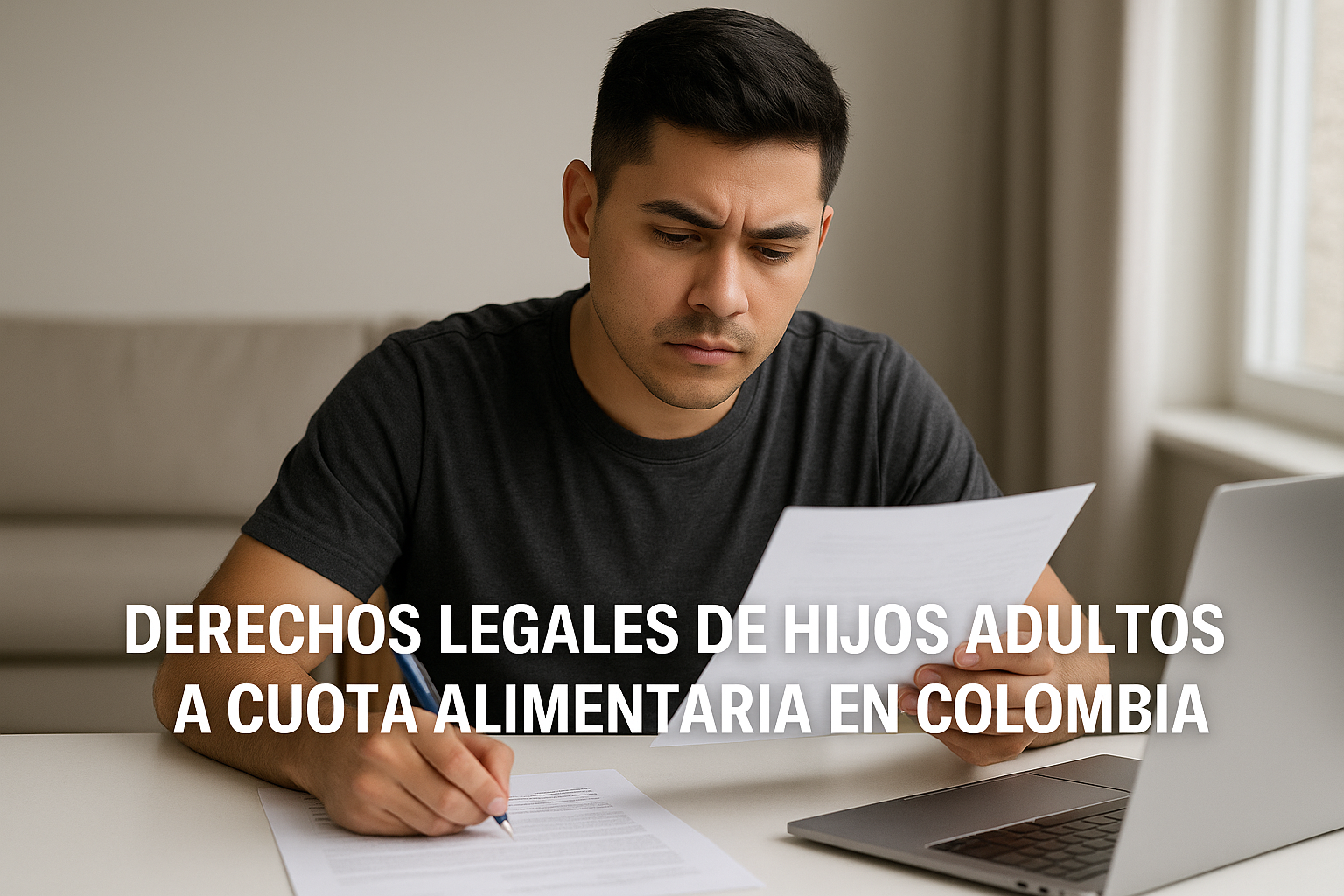 Derechos legales de hijos adultos a cuota alimentaria en Colombia